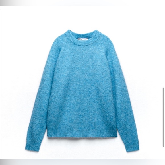 Zara SWEATER WITH WOOL AND ALPACA - Picture 9 of 12